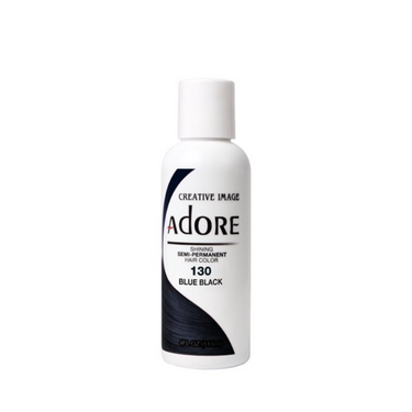 Adore Shining Semi-Permanent Hair Color – Blue Black 130 - 4 oz